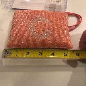 Beaded Purse Liz Claiborne initial “C”